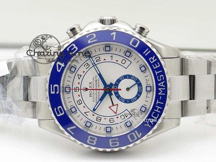 SS Dial A7750 on SS 116680 Bracelet YachtMaster II White 0423